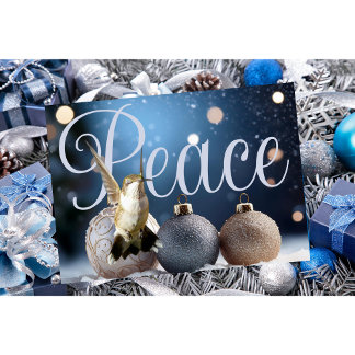 Carte de Noël des colibris