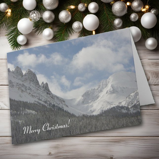 Carte de Noël des monts Colorado (Créateur téléchargé)
