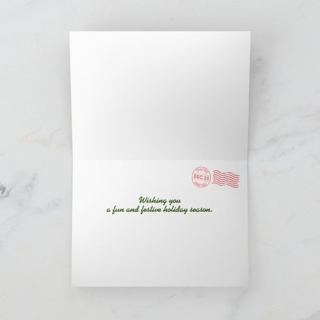 Carte de Noël des perroquets tropicaux (Intérieur)