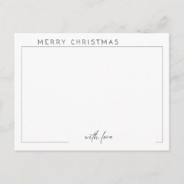 Carte de Noël Design Simple Moderne