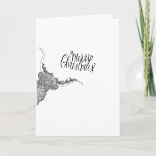 Carte de Noël dessinée à la main