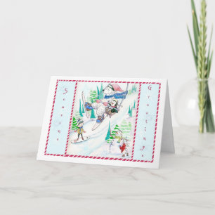 Carte de Noël d'hiver