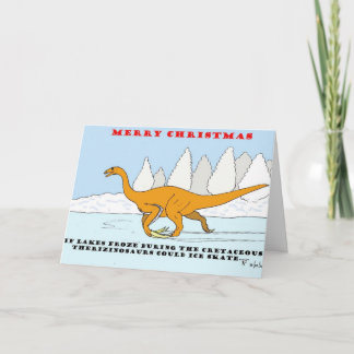 Carte de Noël Dinosaur