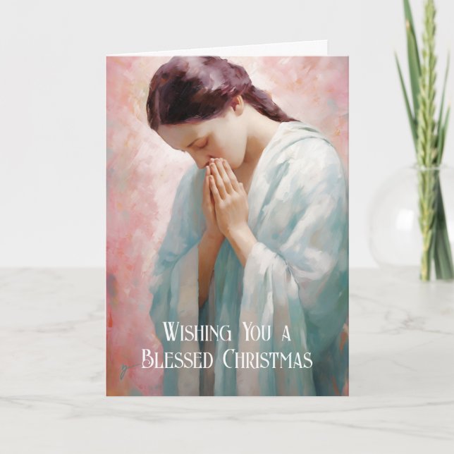 Carte de Noël Divine Sacrée (Devant)