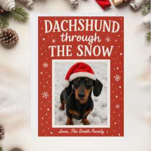Carte de Noël Dog Dachshund