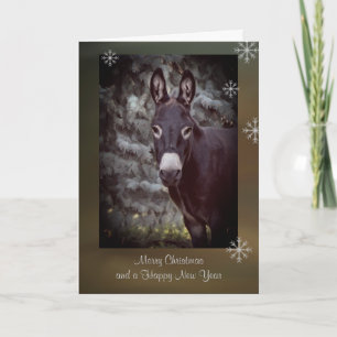Carte de Noël "Donkey"