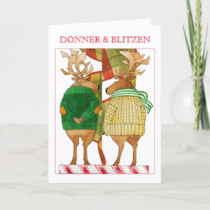 Carte de Noël DONNER BLITZEN
