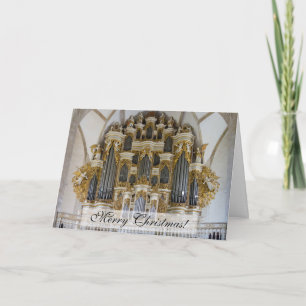 Carte de Noël d'organe de cathédrale de Merseburg