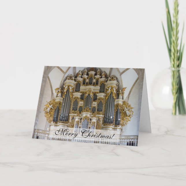 Carte de Noël d'organe de cathédrale de Merseburg (Devant)