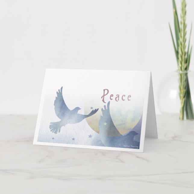 Carte de Noël Doves of Peace (Devant)