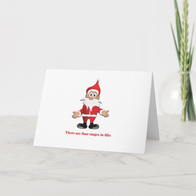 Carte de Noël drôle avec animation de Père Noël (Devant)