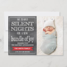 Carte de Noël Drôle, Carte photo de vacances, Bébé