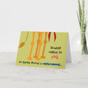 Carte de Noël drôle - chameau dans le costume de