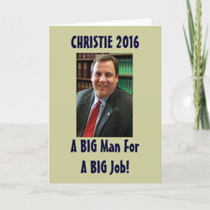 Carte de Noël drôle de Chris Christie 2016