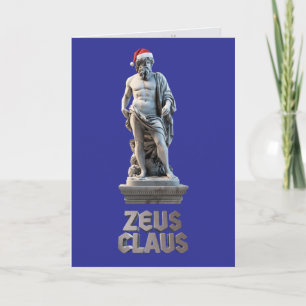 Carte de Noël drôle de Zeus Claus
