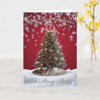 Carte de Noël drôle et mignonne