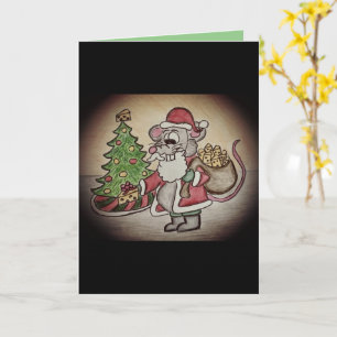 Carte de Noël drôle et ringarde du Père Noël