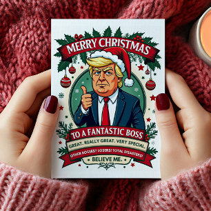 Carte de Noël drôle pour patron