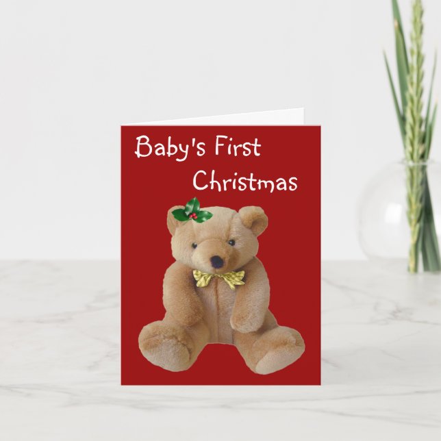 Carte de Noël du bébé (Devant)