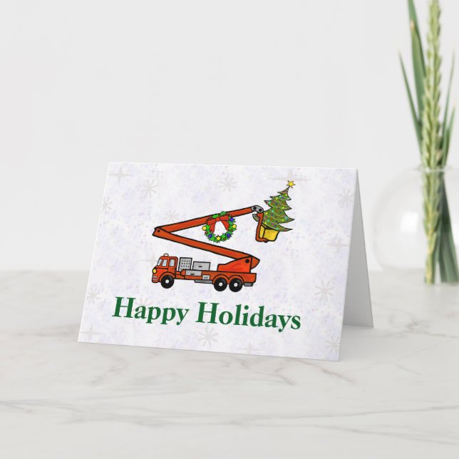 Carte de Noël du camion à foyer (Devant)