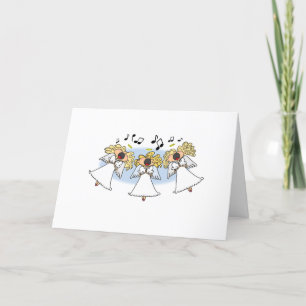 Carte de Noël du Chœur de Cartoon d'Anges