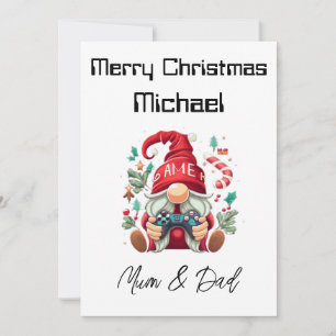 Carte de Noël du joueur personnalisé