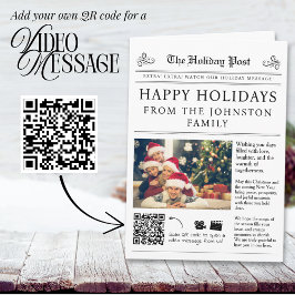 Carte de Noël du journal QR Code