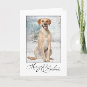 Carte de Noël du laboratoire jaune