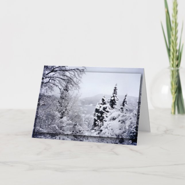 Carte de Noël du lac Nojiri (Devant)