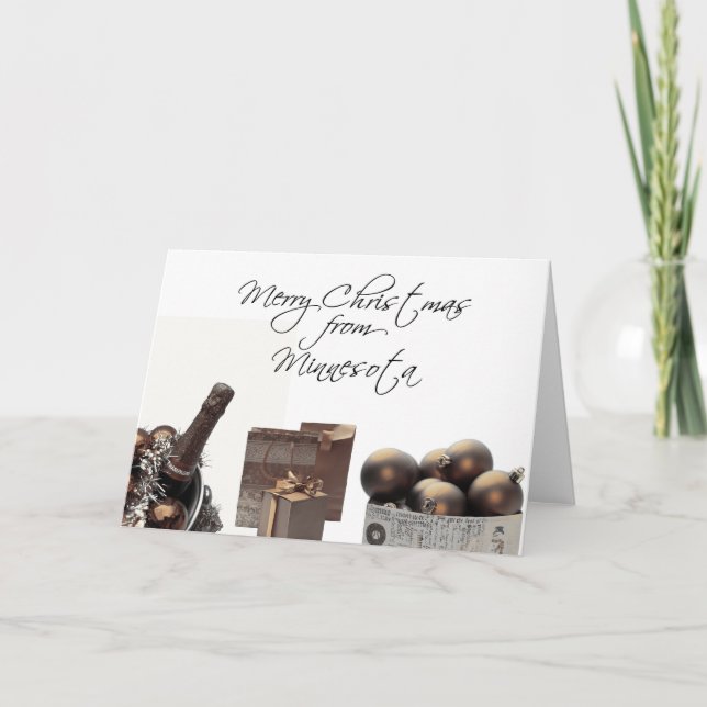 Carte de Noël du Minnesota, préciser (Devant)