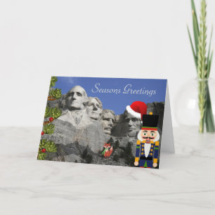 Carte de Noël du mont Rushmore