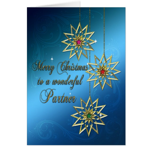 Carte de Noël du partenaire (Devant)
