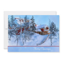 Carte de Noël du pays des merveilles d'hiver