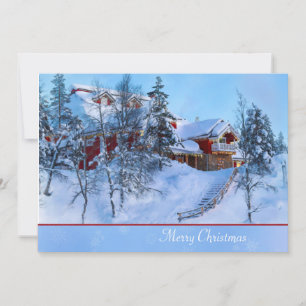 Carte de Noël du pays des merveilles d'hiver