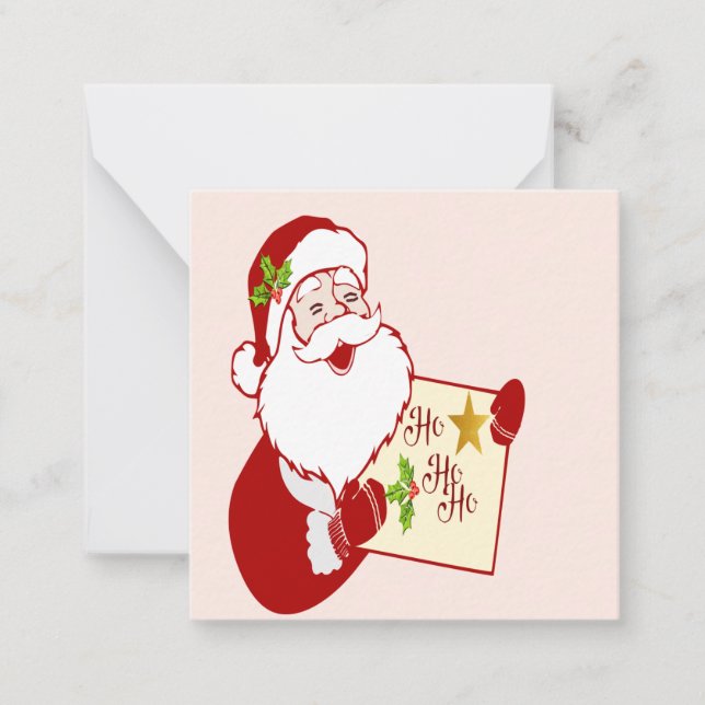 Carte de Noël du Père Noël (Devant)