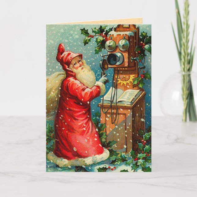 Carte de Noël du Père Noël allemand (Devant)