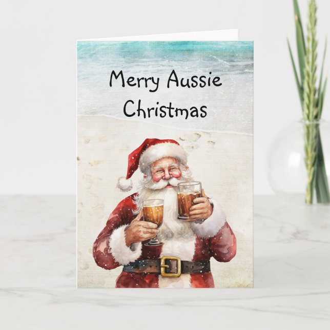 Carte de Noël du Père Noël australien (Devant)