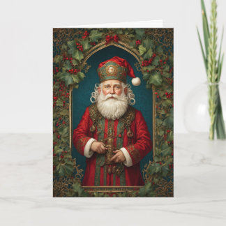 Carte de Noël du Vieux St. Nick de l'époque victor