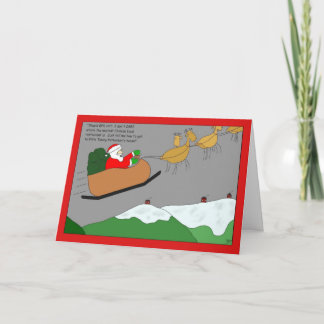 Carte de Noël d'unité de GPS de Père Noël