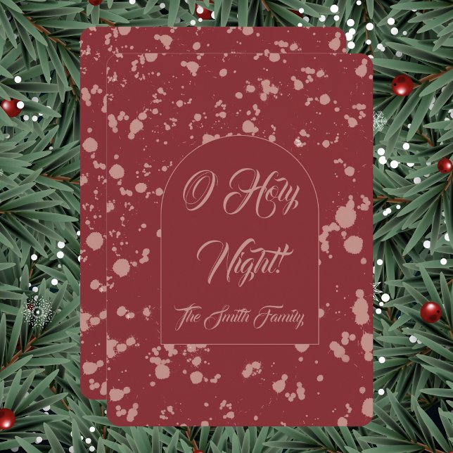Carte de Noël éclaboussée (Créateur téléchargé)