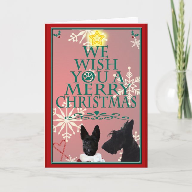 Carte de Noël écossaise (Devant)