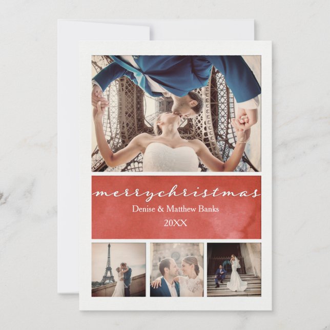 Carte de Noël élégante (Devant)