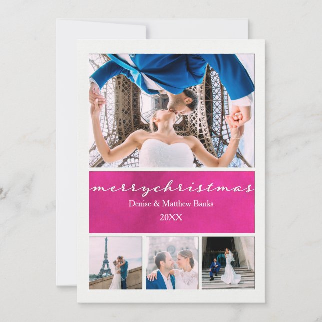 Carte de Noël élégante (Devant)