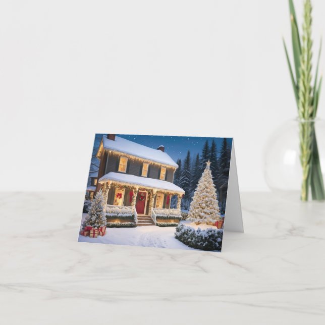 Carte de Noël élégante et moderne (Devant)