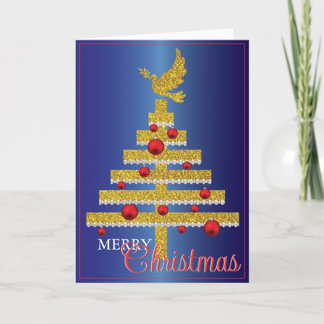 Carte de Noël élégante et personnalisée (Devant)