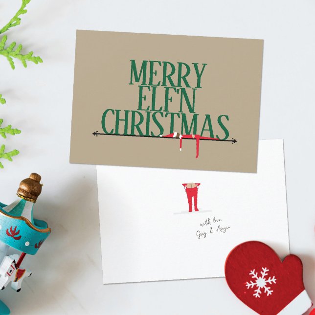 Carte de Noël Elf Shenanigans (Créateur téléchargé)