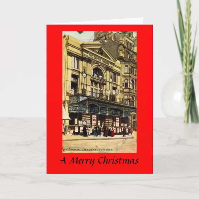 Carte de Noël - Empire Theatre, Leicester Carré (Devant)