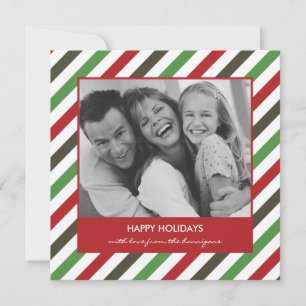 Carte de Noël en bande gaie/Cartes photos de vacan
