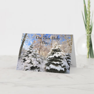 Carte De Noël En Ce Jour Saint...