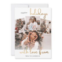 Carte de Noël en collage de photos pour la famille